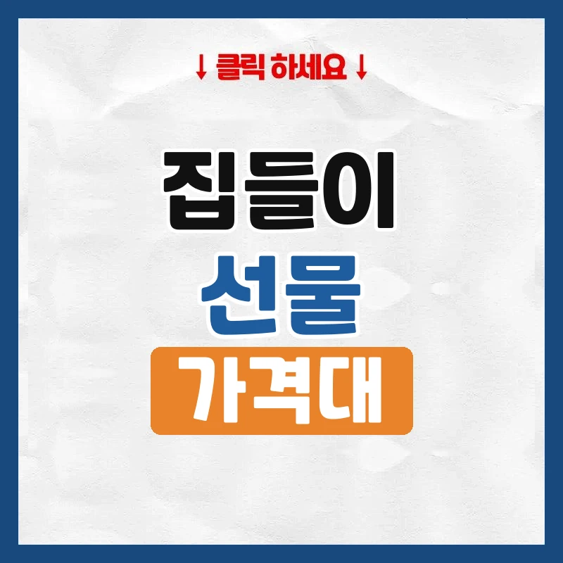 집들이 선물, 가격대별로 고르는 법
